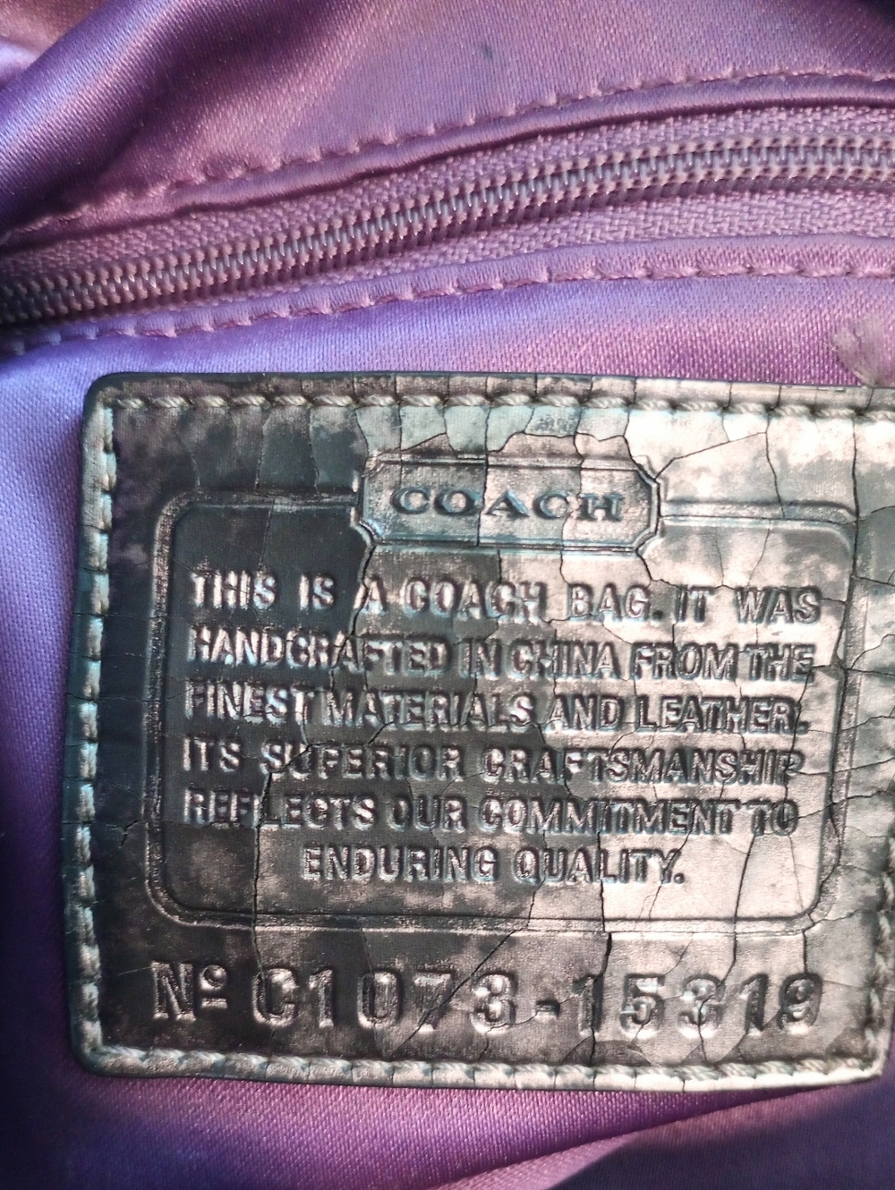 Coach Poppy Signature Hobo Style Shoulder Bag PROJECT BAG - Picture 13 of 14
